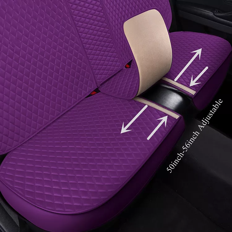 Universal Leather Seat Covers Full Set with Crown